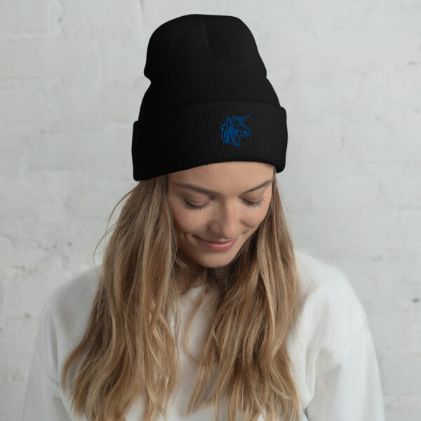 Cuffed NB Unicorns Beanie - Image 2